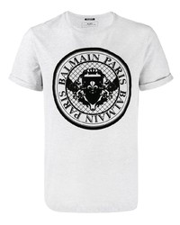 Balmain Logo Print T Shirt