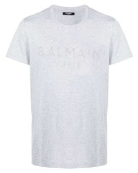 Balmain Logo Print T Shirt