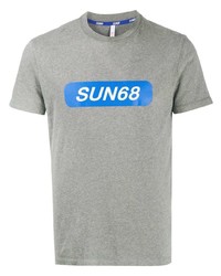 Sun 68 Logo Print T Shirt
