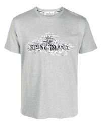 Stone Island Logo Print T Shirt