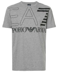 Ea7 Emporio Armani Logo Printed T Shirt