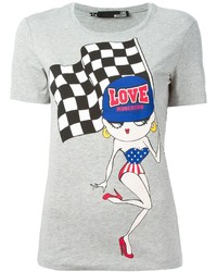 Love Moschino Racing Print T Shirt