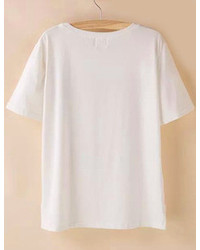 Love Print White T Shirt