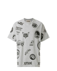 MAISON KITSUNÉ Maison Kitsun Maison Kitsune X Nba All Over Logoed T Shirt