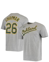 Nike Matt Chapman Gray Oakland Athletics Name Number T Shirt