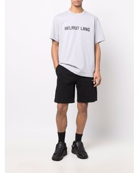 Helmut Lang Melange Logo Print T Shirt