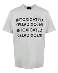 Intoxicated Mirror Logo Print T Shirt