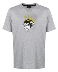 PS Paul Smith Monkey Graphic Print T Shirt