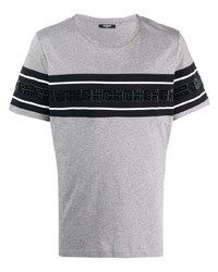 Balmain Monogram Pattern Short Sleeve T Shirt