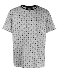 MCM Monogram Print Short Sleeve T Shirt
