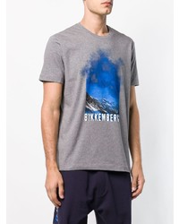 Dirk Bikkembergs Mountain Print T Shirt