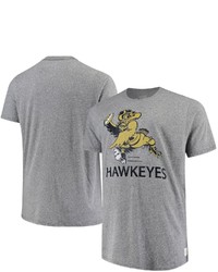 Retro Brand Original Gray Iowa Hawkeyes Big Tall Tri Blend T Shirt At Nordstrom