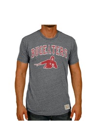 Retro Brand Original Heather Gray Nebraska Huskers Vintage Bugeaters Tri Blend T Shirt