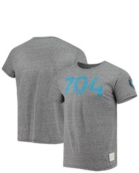 Retro Brand Original Heathered Gray Charlotte Fc Area Code Tri Blend T Shirt In Heather Gray At Nordstrom