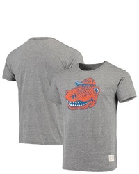 Retro Brand Original Heathered Gray Florida Gators Vintage Logo Tri Blend T Shirt In Heather Gray At Nordstrom