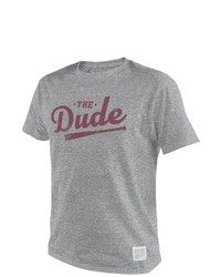 Retro Brand Original Heathered Gray Mississippi State Bulldogs The Dude Tri Blend T Shirt In Heather Gray At Nordstrom
