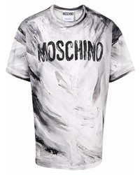 Moschino Paint Effect Short Sleeve T Shirt