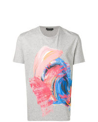 Alexander McQueen Paint Print T Shirt