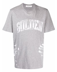 Golden Goose Paint Splatter Logo T Shirt