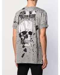 Philipp Plein Paint Splatter T Shirt