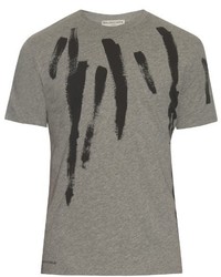 Balenciaga Paintbrush Print Jersey T Shirt