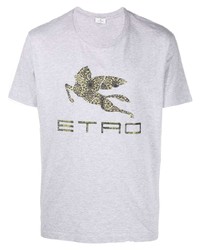 Etro Paisley Pegasus Print T Shirt