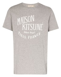 MAISON KITSUNÉ Palais Royal Logo Print Cotton T Shirt