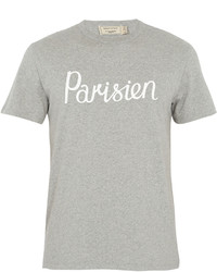 MAISON KITSUNÉ Parisien Print Cotton T Shirt