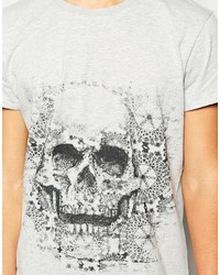 Rock & Religion Patterned Skull T Shirt