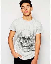 Rock & Religion Patterned Skull T Shirt