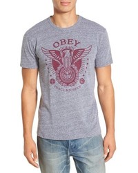 Obey Peace Justice Eagles Graphic T Shirt