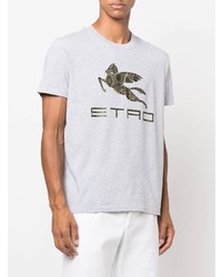 Etro Pegaso Print Cotton T Shirt