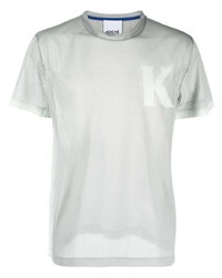 Koché Perforated Logo Print T Shirt