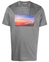 Canali Photograph Print T Shirt