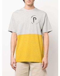 Peuterey Plurals Logo Print Colour Block T Shirt