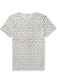 Oliver Spencer Printed Cotton Jersey T Shirt