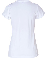 Jil Sander Printed Cotton T Shirt In Whitegrey Multi