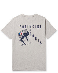 Hartford Printed Mlange Cotton Jersey T Shirt