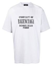 Balenciaga Property Logo Print T Shirt