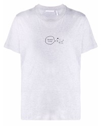 Helmut Lang Puppy Print Logo T Shirt