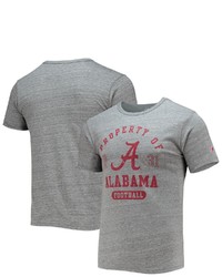 LEAGUE COLLEGIATE WEA R Heathered Gray Alabama Crimson Tide Hail Mary Football Victory Falls Tri Blend T Shirt In Heather Gray At Nordstrom