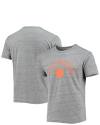 LEAGUE COLLEGIATE WEA R Heathered Gray Clemson Tigers Tide Seal Nuevo Victory Falls Tri Blend T Shirt In Heather Gray At Nordstrom