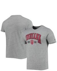 LEAGUE COLLEGIATE WEA R Heathered Gray Indiana Hoosiers Upperclassman Reclaim Recycled Jersey T Shirt In Heather Gray At Nordstrom