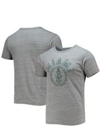 LEAGUE COLLEGIATE WEA R Heathered Gray Miami Hurricanes Tide Seal Nuevo Victory Falls Tri Blend T Shirt In Heather Gray At Nordstrom