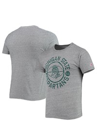 LEAGUE COLLEGIATE WEA R Heathered Gray Michigan State Spartans Hero Shot Victory Falls Tri Blend T Shirt In Heather Gray At Nordstrom