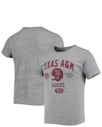 LEAGUE COLLEGIATE WEA R Heathered Gray Texas A M Aggies Football Locker Victory Falls Tri Blend T Shirt In Heather Gray At Nordstrom