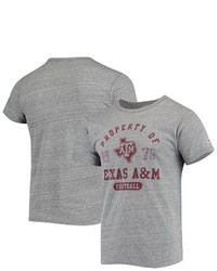 LEAGUE COLLEGIATE WEA R Heathered Gray Texas A M Aggies Hail Mary Football Victory Falls Tri Blend T Shirt In Heather Gray At Nordstrom
