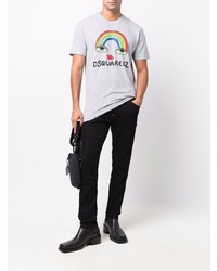 DSQUARED2 Rainbow Print T Shirt