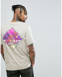 ASOS DESIGN Relaxed T Shirt With Los Angeles Back Print And Wash