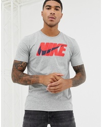 Nike Retro Logo T Shirt In Grey Aa6500 063